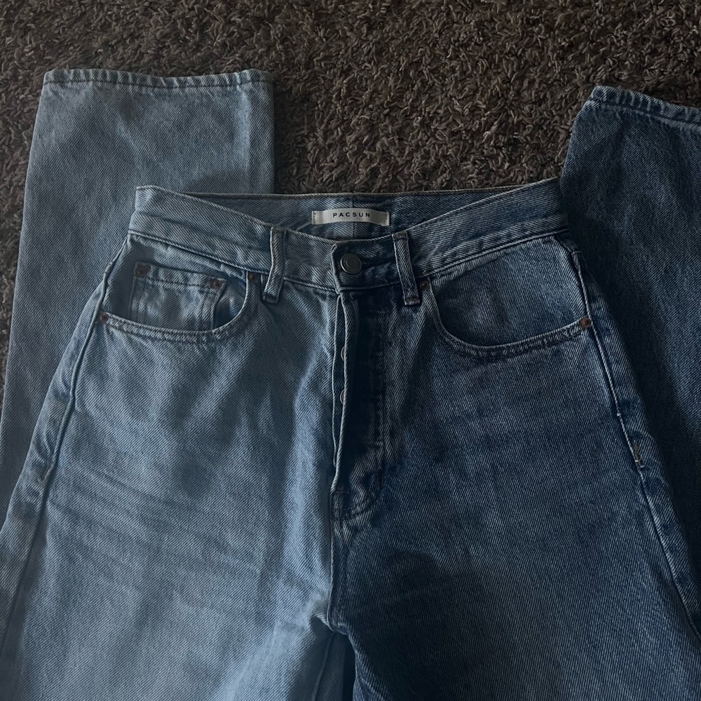 Pacsun Two-tone dad jeans. Size 24. Button fly